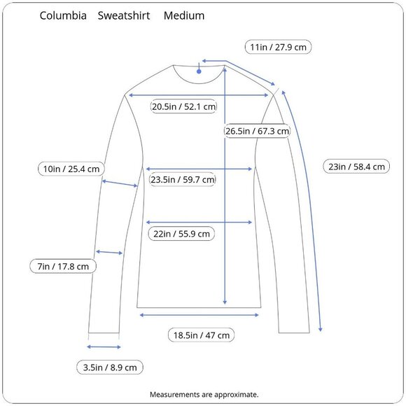 Columbia Hart Mountain II 2 Crew Neck Ribbed Cuffs and Waistband Heather Navy M - Picture 15 of 16